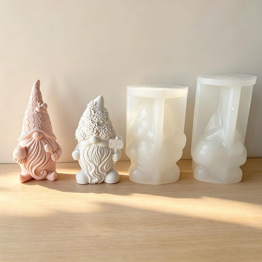 3D Printing Concrete - 3D Noel Baba Cüce Silikon Mum