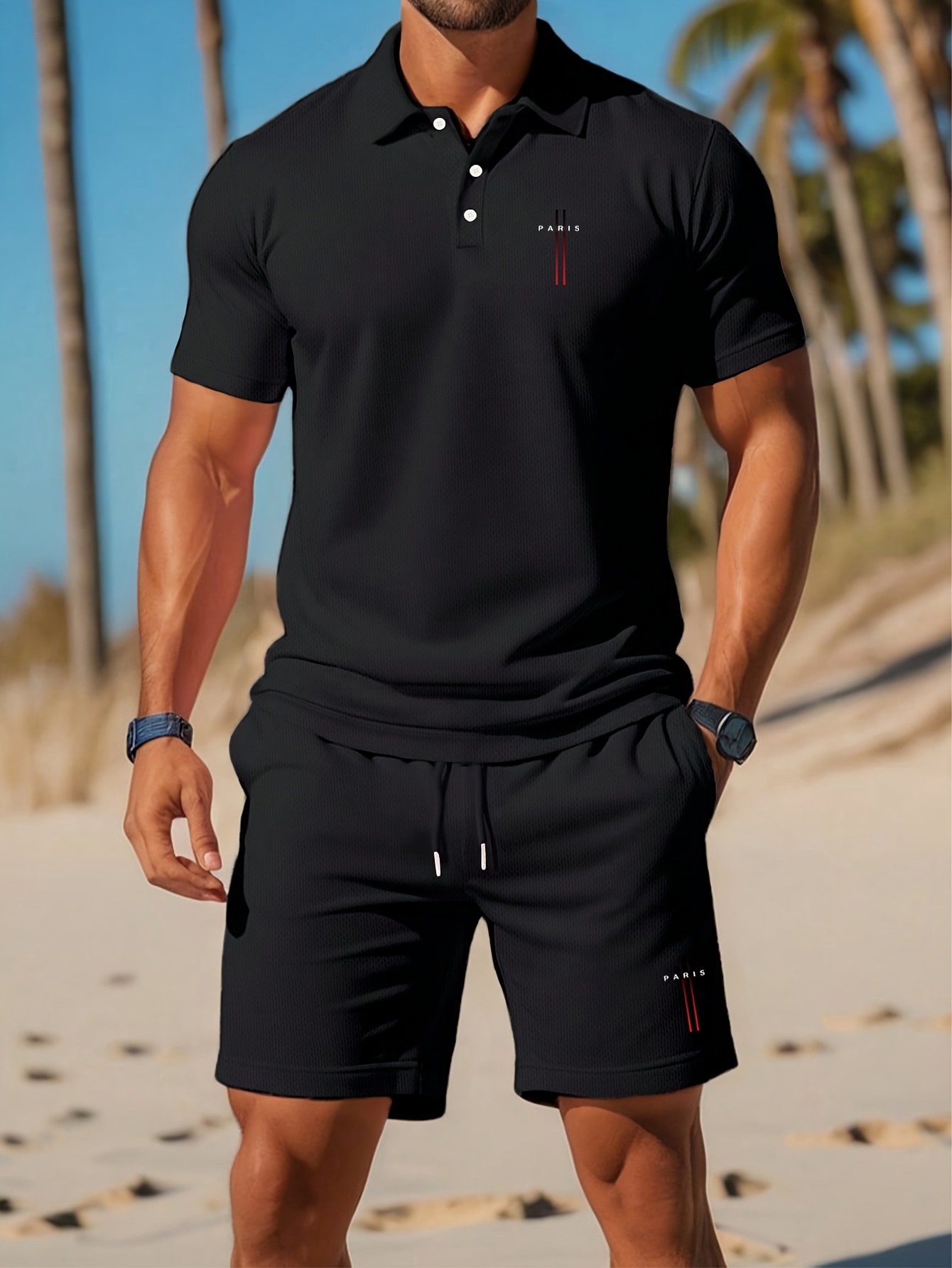 3D Printing Jersey - 2026 Yaz Erkek Polo Tişört Seti