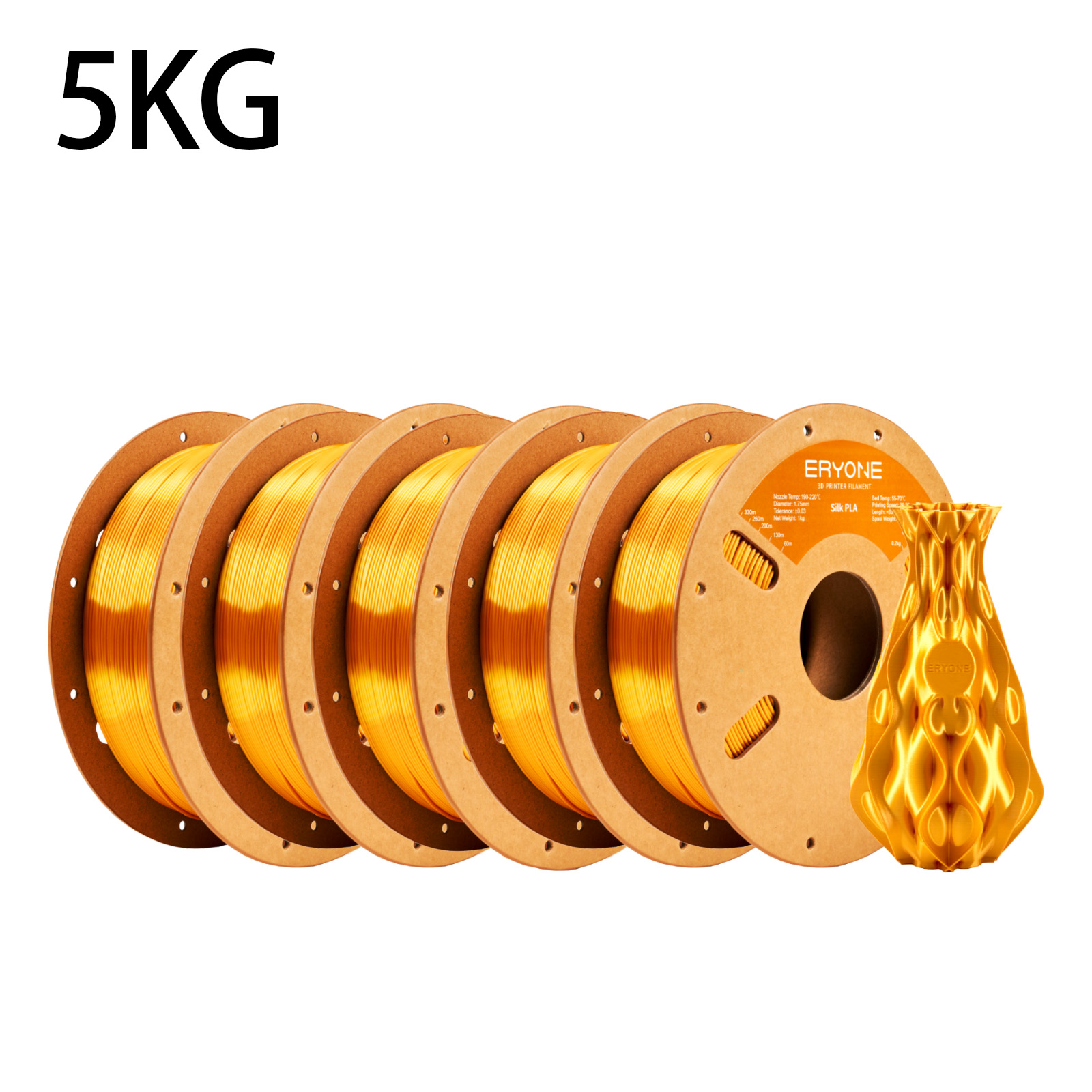 3D Printing Nylon Filament - ERYONE 5kg İpek PLA Filament 3D