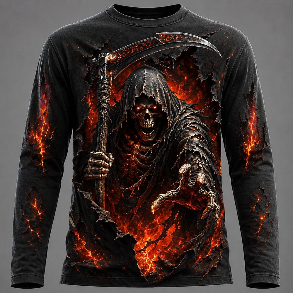 3D Printing Jersey - Cadılar Bayramı Erkek 3D Grafik Baskılı