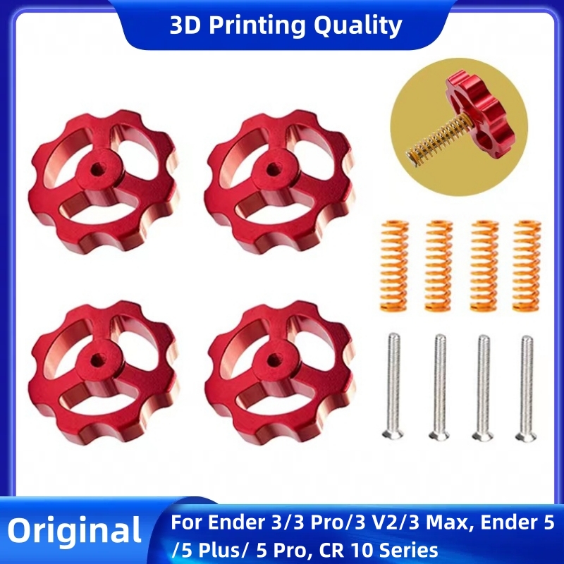 3D Printer Bed Spring - Creality Metal Seviyeleme Somunları, Ender 3/3