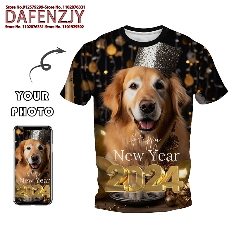 3D Printing Jersey - Özel komik Pet fotoğraf 3D tüm