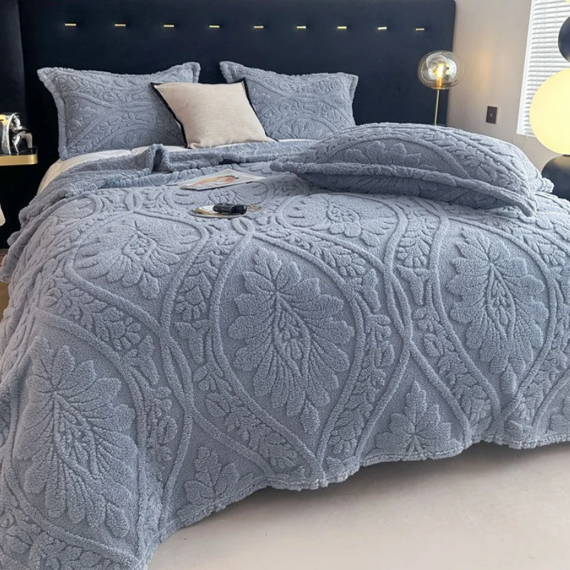 3D Printing Quilting - Avrupa Tarzı 3D Çiçek Baskılı Battaniye