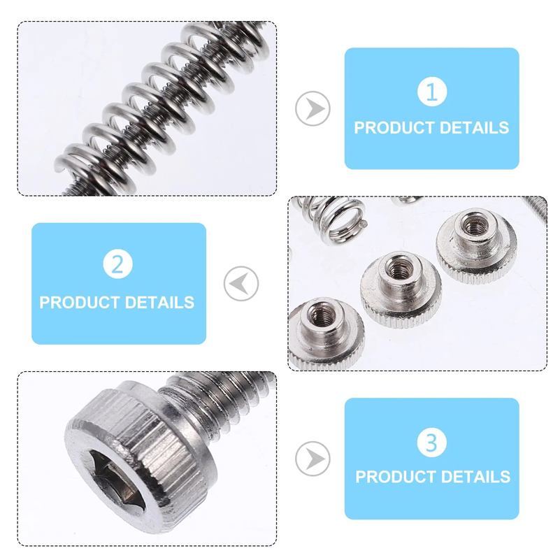 10 Adet Tesviye Yayı Bileşenle - 3D Printer Bed Spring incelemesi ve fiyatı