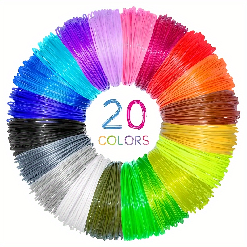 20 Renkli 3D Baskı Kalemi Seti - 3D Printing Nylon Filament incelemesi ve fiyatı