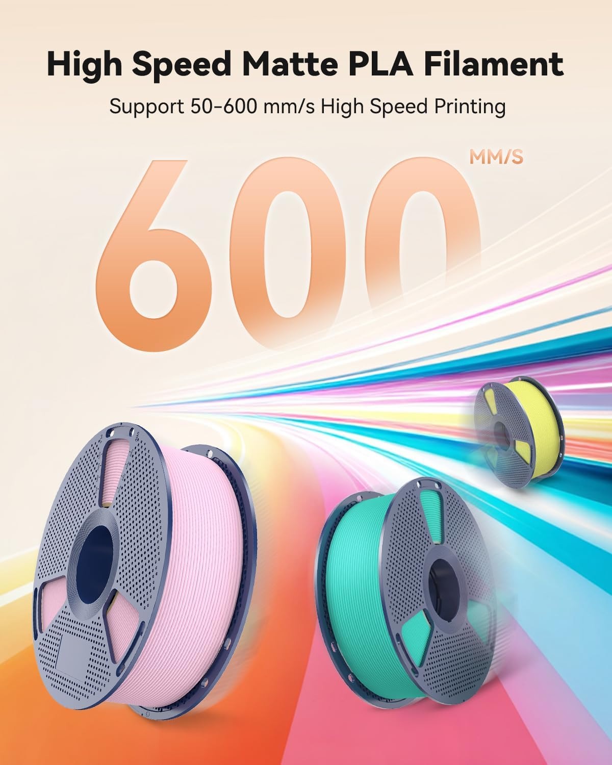 SUNLU 3KG Yüksek Hızlı Mat PLA - 3D Printing Nylon Filament incelemesi ve fiyatı