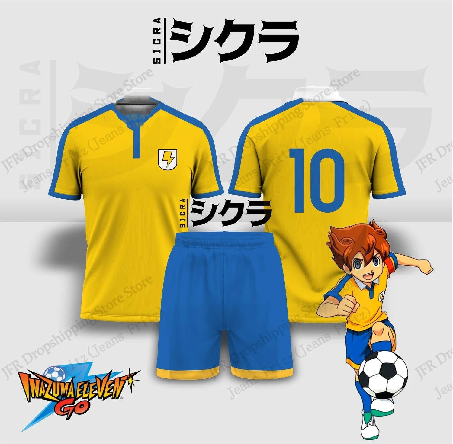 Jersey Seti Jersey Inazuma Ele - 3D Printing Jersey incelemesi ve fiyatı
